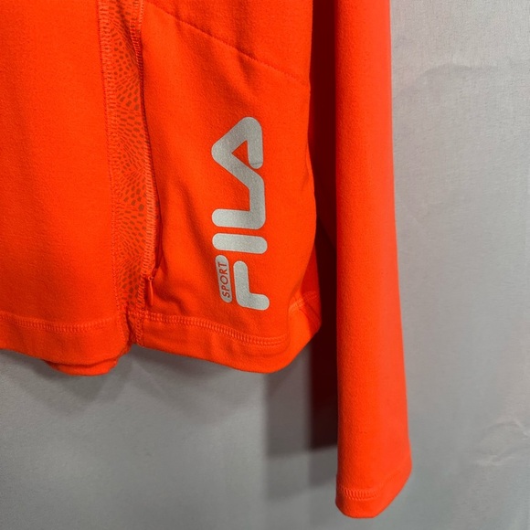 FILA Orange Quarter-Zip Pullover size XL pre
Owned good condition - Picture 3 of 8